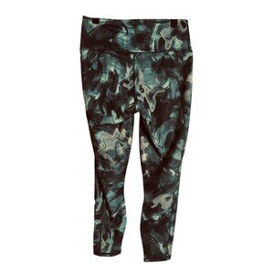 NWT Fabletics 7/8 Green, Black, Beige Powerhold Moisture-Wicking Leggings